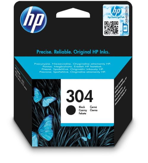 HP kartuša 304, instant ink, črna, 120 strani (YN9K06AE)