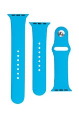 FIXED Set trakov za pametno uro Apple Watch, silikonski, 42/44/45 mm, temno moder (FIXSST-434-DEBL))