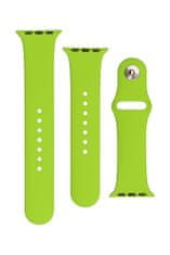 FIXED Set trakov za pametno uro Apple Watch, silikonski, 42/44/45 mm, zelen (FIXSST-434-GRE)