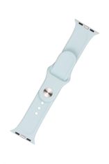 FIXED Set trakov za pametno uro Apple Watch, silikonski, 42/44/45 mm, svetlo turkizna (FIXSST-434-LGTU))