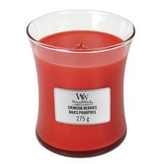 Woodwick Ovalna vaza za sveče , Rdeča roba, 275 g