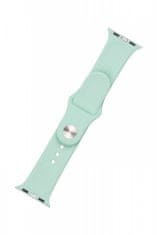 FIXED Komplet pasa Silicone Strap za Apple Watch, 38/40/41 mm, silikon, svetlo zelena (FIXSST-436-LGGRE)