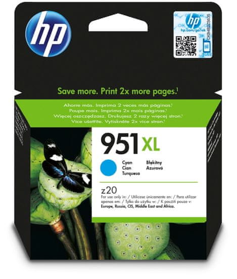 HP kartuša 951XL, instant ink, cyan (CN046AE)