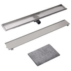 Vidaxl Kanaleta za Tuš 930x140 mm Nerjaveče Jeklo