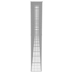 Vidaxl Gabionska stena s pokrovi pocinkano jeklo 600x30x200 cm