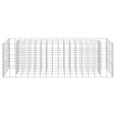 Vidaxl Visoka greda gabion pocinkano jeklo 90x30x30 cm
