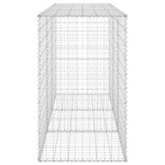 Vidaxl Gabionska stena s pokrovi iz pocinkanega jekla 200x60x100 cm