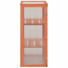 Vidaxl Rastlinjak iz lesa 75x47x109 cm