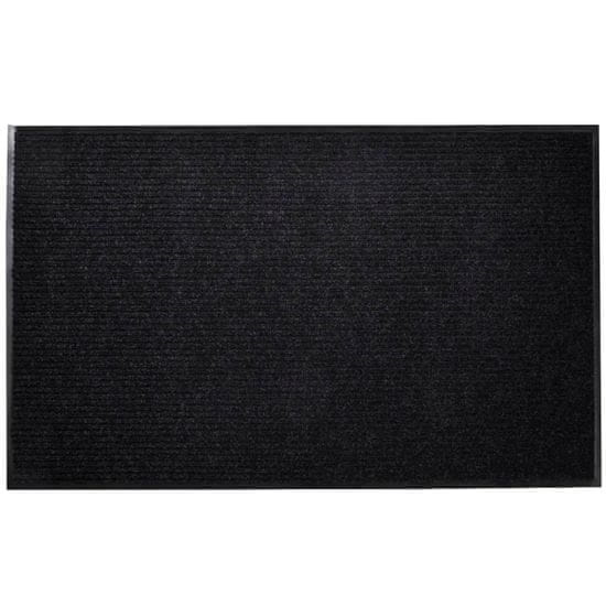 Greatstore PVC Predpražnik Črne Barve 90 x 60 cm