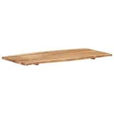Vidaxl Mizna plošča trden akacijev les 120x(50-60)x2,5 cm