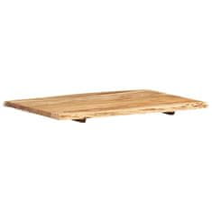 Vidaxl Mizna plošča trden akacijev les 80x(50-60)x2,5 cm