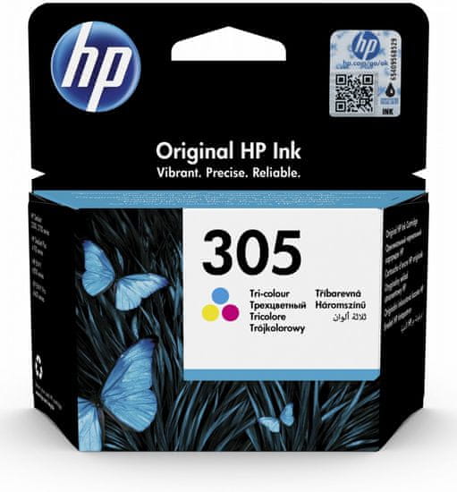 HP 305 kartuša, instant ink, barvna (3YM60AE)