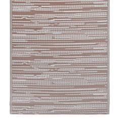 Vidaxl Zunanja preproga ARAKIL rjava 160x230 cm PP