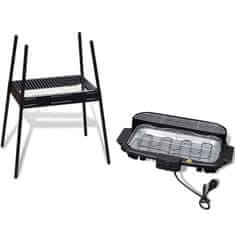 Vidaxl Pravokoten vrtni električni žar BBQ