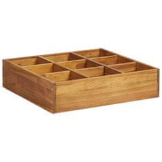 Vidaxl Visoka greda za zelišča trden akacijev les 60x60x15 cm