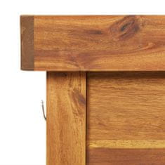 Vidaxl Vrtna delovna miza s površino iz cinka trden akacijev les