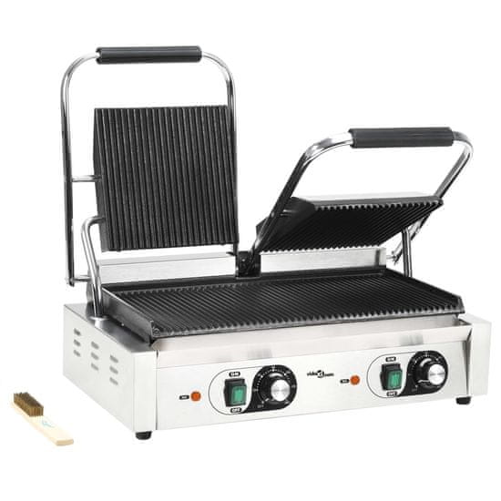 Vidaxl Dvojni žar za sendviče 3600 W 57x30,5x20 cm