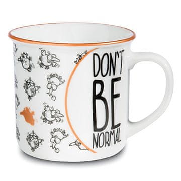 NICI Skodelica , Ne bodite normalni, beli s kovinskimi vzorci