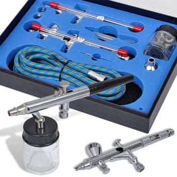 Vidaxl Airbrush set z 2 sprejnima pištolama