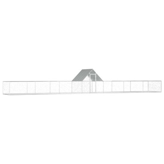Vidaxl Kokošnjak 14x2x2 m pocinkano jeklo