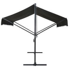 Vidaxl Prostostoječa tenda 500x300 cm antracitna
