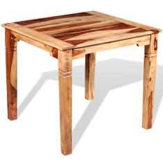 shumee Jedilna miza iz masivnega palisandra 82x80x76 cm