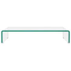 Vidaxl Stojalo za TV/Računalniški Zaslon Prosojno Steklo 60x25x11 cm