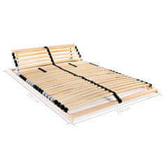 Vidaxl Letveno dno za posteljo 28 letvic 7 con 140x200 cm
