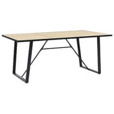 Vidaxl Jedilna miza barva hrasta 200x100x75 cm mediapan