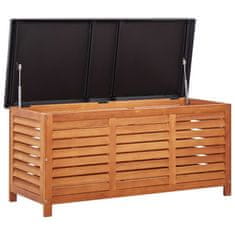 Vidaxl Vrtna škatla za shranjevanje 117x50x55 cm evkaliptusov les