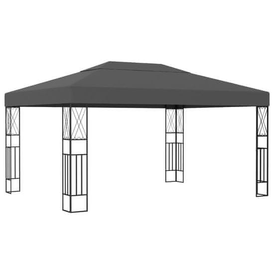 Vidaxl Paviljon 3x4 m antraciten iz blaga