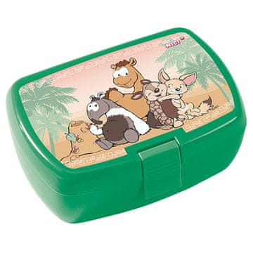 NICI Škatla za prigrizke , Divji prijatelji, zelene barve