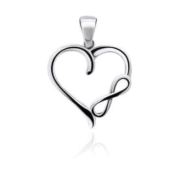 Brilio Silver Eleganten srebrni obesek PT06W