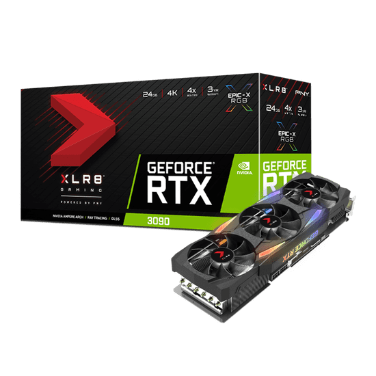 PNY GeForce RTX 3090 24GB XLR8 Gaming UPRISING EPIC-X RGB Triple Fan Edition grafična kartica