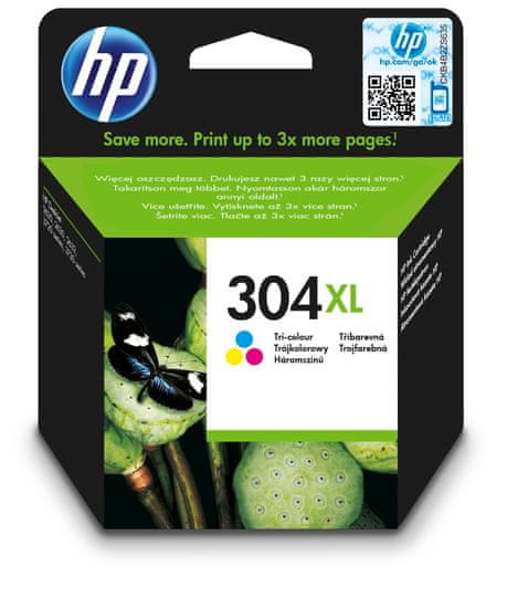 HP kartuša 304XL, barvna, 300 strani (N9K07AE)