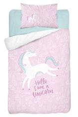 Zaparevrov Bambusovo posteljno perilo za otroško posteljico Unicorn pink Bombaž, bambus, 100/135, 40/60 cm