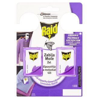 Zaparevrov Gel proti moljem, sivka, 2x3g, Raid