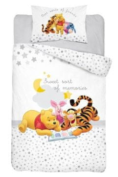 Detexpol Posteljnina za otroško posteljico Winnie the Pooh siva Bombaž, 100/135, 40/60 cm