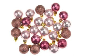 Zaparevrov Kroglice za božično drevo, rdeči biser, komplet 24 kosov 30 mm