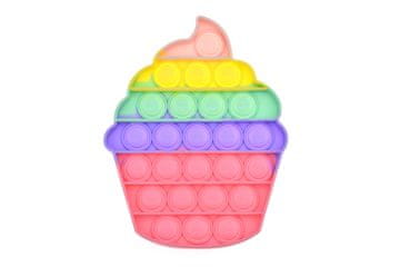 Zaparevrov Antistresna igrača Fidget Pop It, piškotek, mavrica, OEM