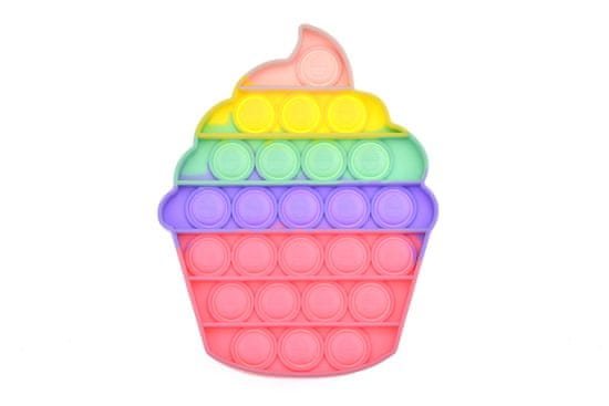 Zaparevrov Antistresna igrača Fidget Pop It, piškotek, mavrica, OEM