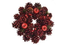 Zaparevrov Božični venec (25 cm), rdeč