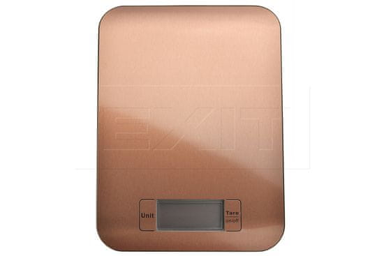 Zaparevrov Kuhinjska digitalna tehtnica EH iz nerjavečega jekla (22x16 cm) do 5 kg, bakrene barve