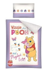 Detexpol Posteljno perilo Winnie the Pooh in Piglet vijolična 100/135