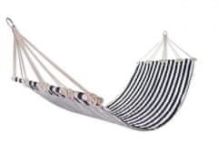 SEDCO Viseča mreža Sedco 200x80 cm, črtasta zelena/rdeča, nosilnost 120 kg