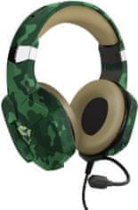 Trust GXT323C Carus slušalke, vojaško zelene