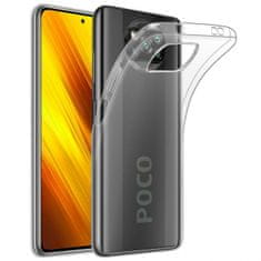 Clear Case ovitek za Xiaomi Poco X3, silikonski, prozoren