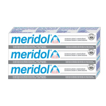Meridol Zobna pasta z belilnim učinkom (Gentle White) tripack 3 x 75 ml