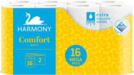 Harmony toaletni papir Comfort, 2-slojen, 16 rol