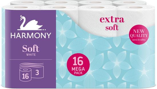 Harmony toaletni papir Soft Cream, 3-slojni, 16 rol